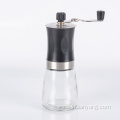 manual stainless steel coffee grinder with glass bottle